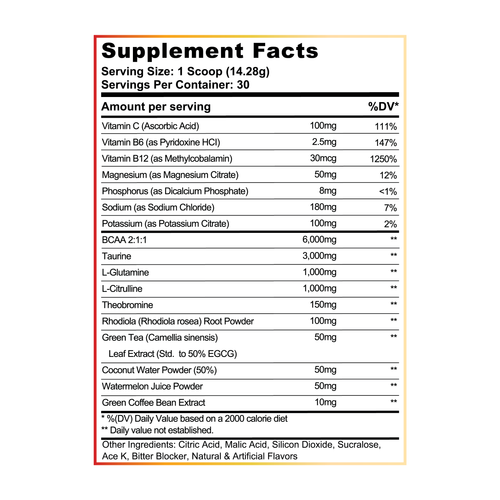 "REHAB" - Peaches & Cream BCAA