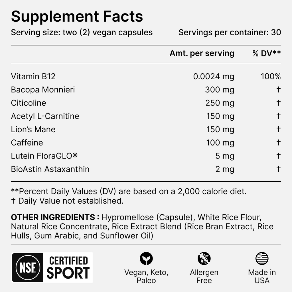Xnergy A.M. Nootropic-Energy & Focus